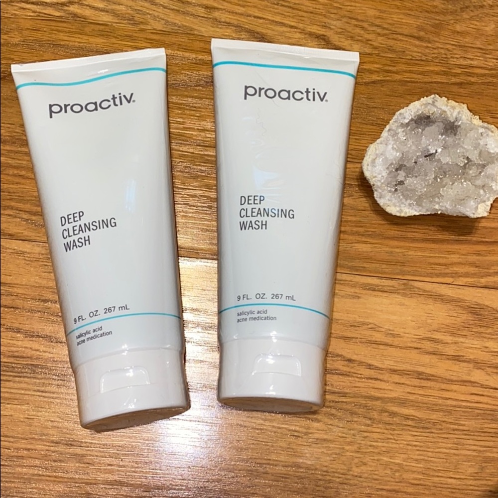 two proactive deep cleansing washes